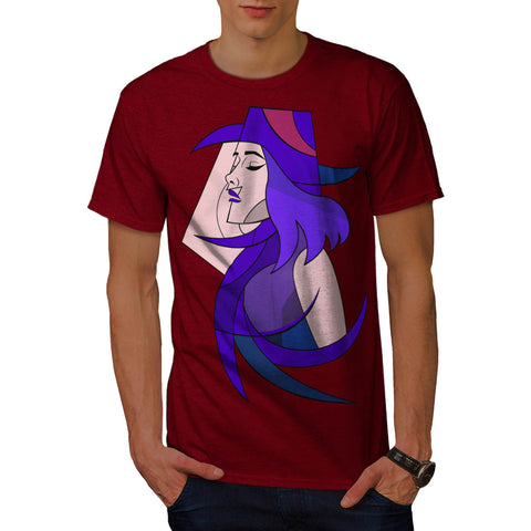 Geometric Jazz Girl Mens T-Shirt