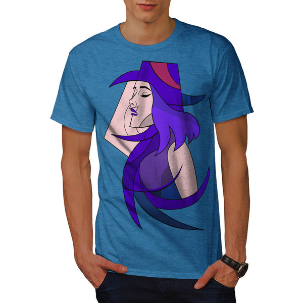 Geometric Jazz Girl Mens T-Shirt