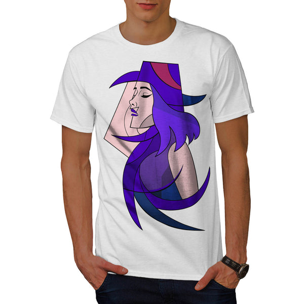 Geometric Jazz Girl Mens T-Shirt