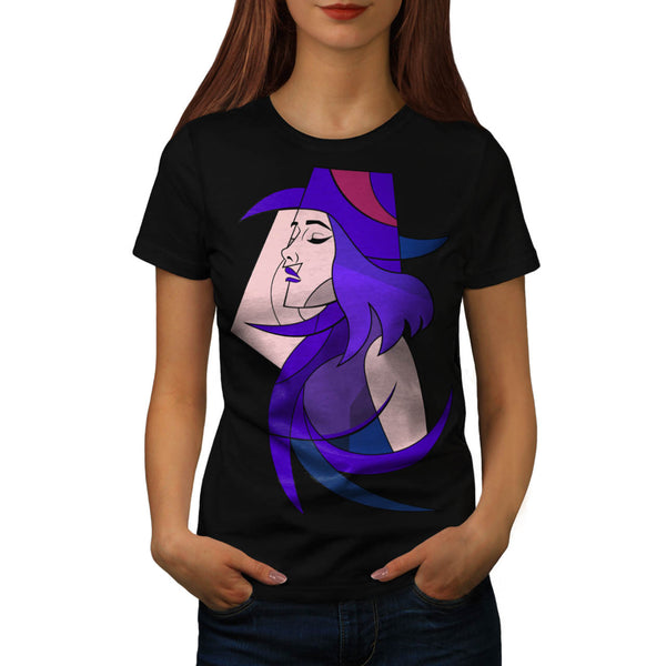 Geometric Jazz Girl Womens T-Shirt