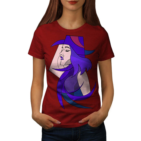 Geometric Jazz Girl Womens T-Shirt