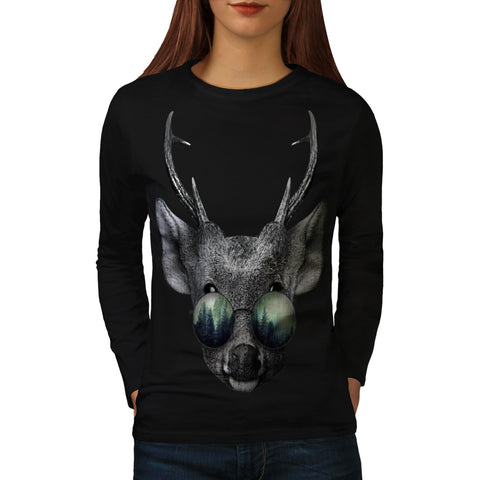 Cool Forest Glasses Womens Long Sleeve T-Shirt