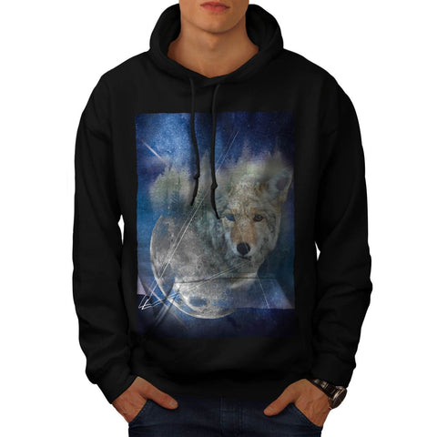 Animal Wolf Galaxy Mens Hoodie