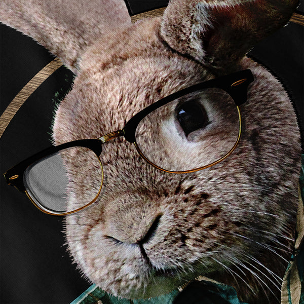 Hipster Rabbit Ear Mens Long Sleeve T-Shirt
