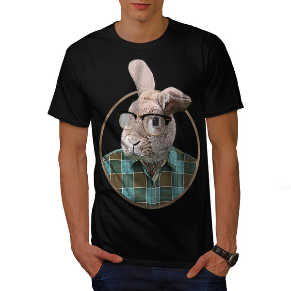 Hipster Rabbit Ear Mens T-Shirt