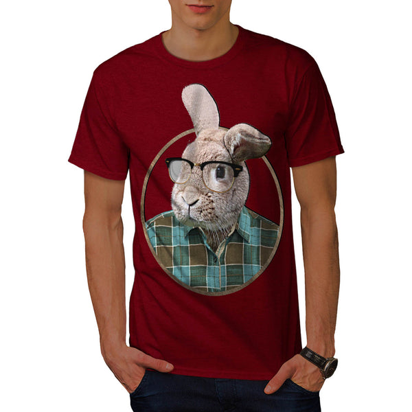 Hipster Rabbit Ear Mens T-Shirt