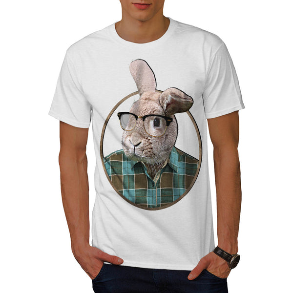 Hipster Rabbit Ear Mens T-Shirt