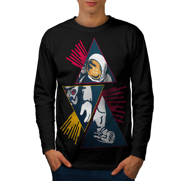 Spaceman Journey Mens Long Sleeve T-Shirt