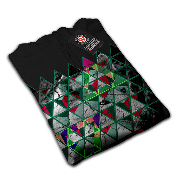 Kaleidoscopic Wolf Womens Hoodie