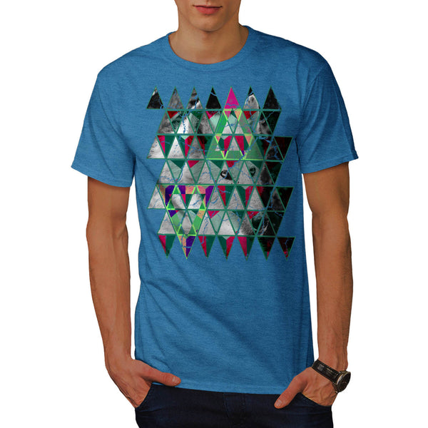 Kaleidoscopic Wolf Mens T-Shirt