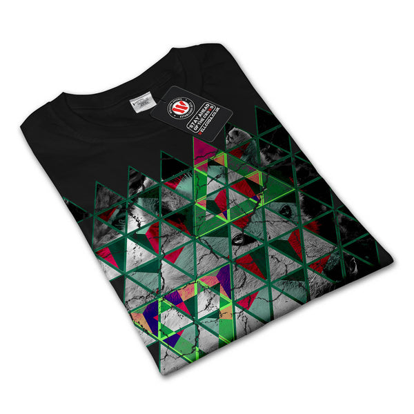 Kaleidoscopic Wolf Mens Long Sleeve T-Shirt