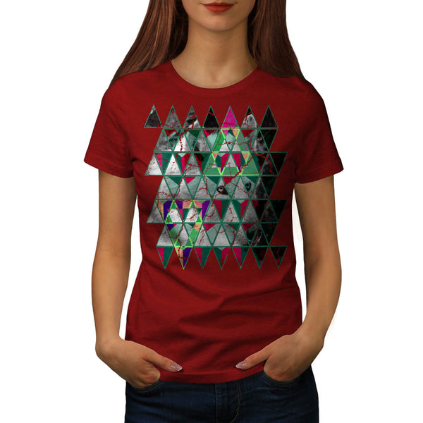 Kaleidoscopic Wolf Womens T-Shirt