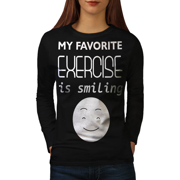 My Favorite Exercise Womens Long Sleeve T-Shirt