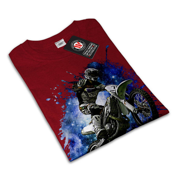 Space Motorcycle Mens T-Shirt