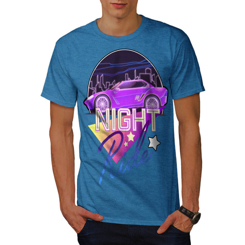 Starry Night Car Ride Mens T-Shirt
