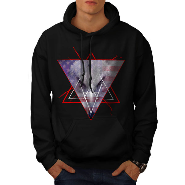 Bold Eagle Triangle Mens Hoodie