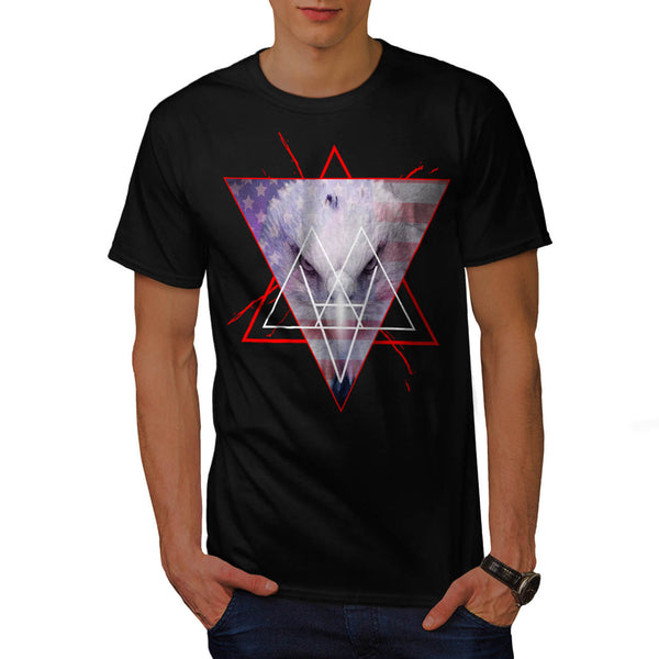 Bold Eagle Triangle Mens T-Shirt