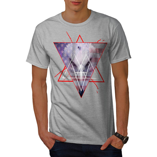 Bold Eagle Triangle Mens T-Shirt