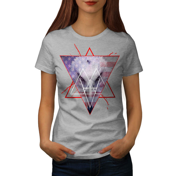 Bold Eagle Triangle Womens T-Shirt