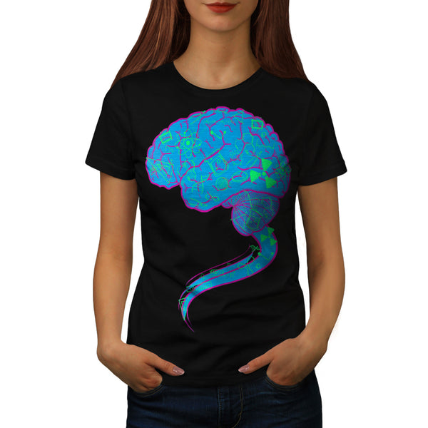 Giant Genius Brain Womens T-Shirt