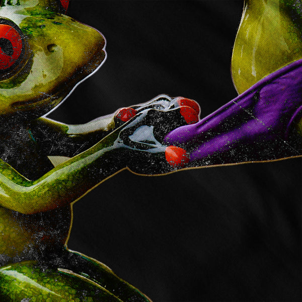 Froggy Couple Love Mens Hoodie
