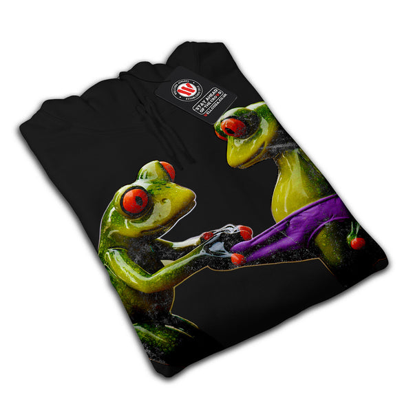 Froggy Couple Love Mens Hoodie