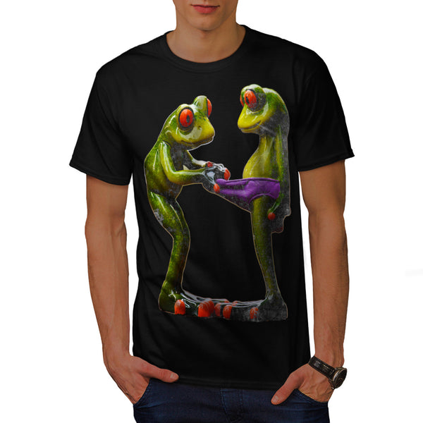 Froggy Couple Love Mens T-Shirt