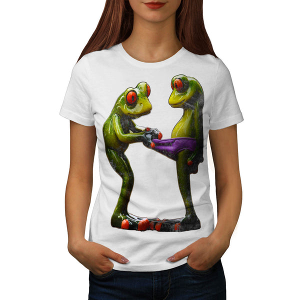 Froggy Couple Love Womens T-Shirt