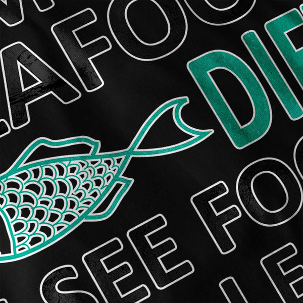 Witty Seafood Diet Womens T-Shirt