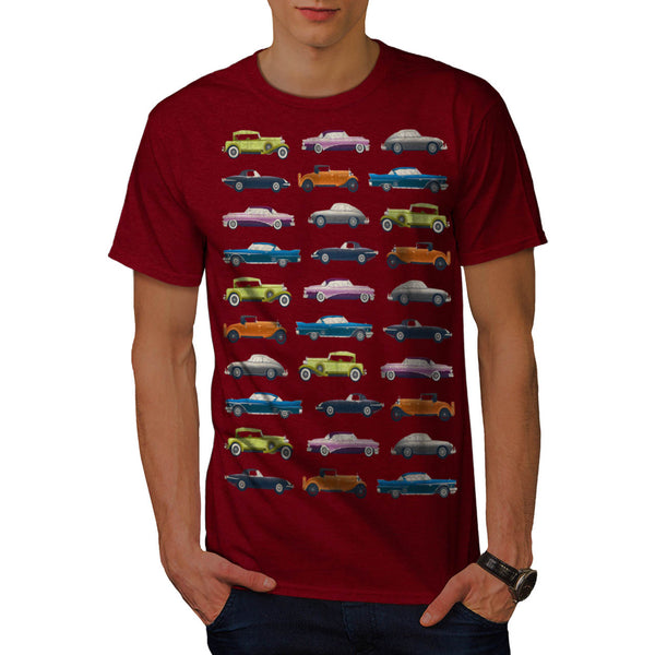 Car Nostalgia Theme Mens T-Shirt