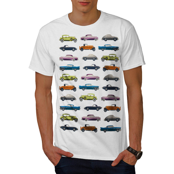 Car Nostalgia Theme Mens T-Shirt
