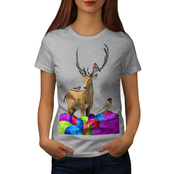 Wild Forest Deer Womens T-Shirt