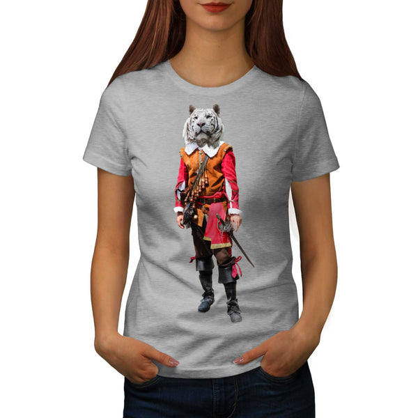 Tiger Head Pirate Womens T-Shirt