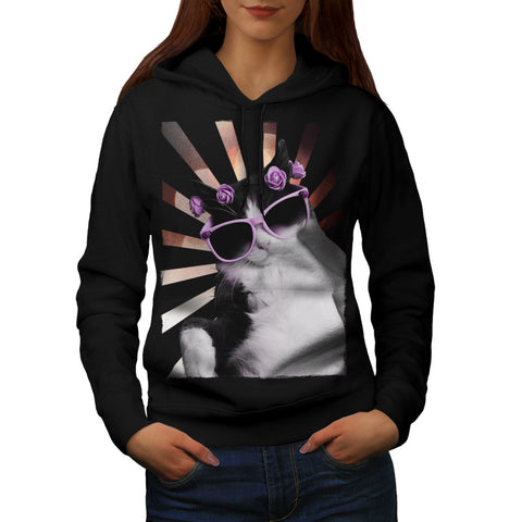 Fabulous Kitty Cat Womens Hoodie