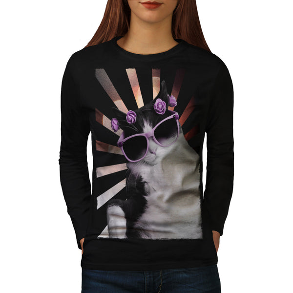 Fabulous Kitty Cat Womens Long Sleeve T-Shirt