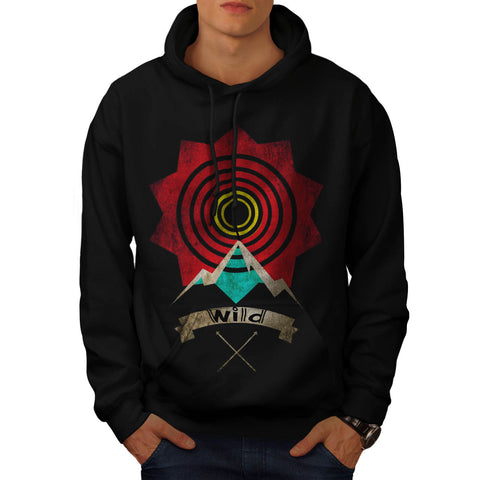 Wild Mountainside Mens Hoodie