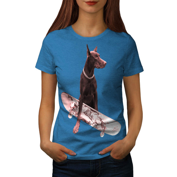 Noble Skater Doggy Womens T-Shirt