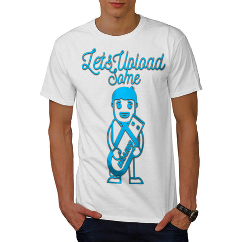 Let's Upload Brain Mens T-Shirt