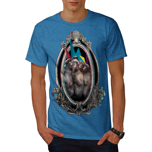 Monkey Lipstick Pose Mens T-Shirt