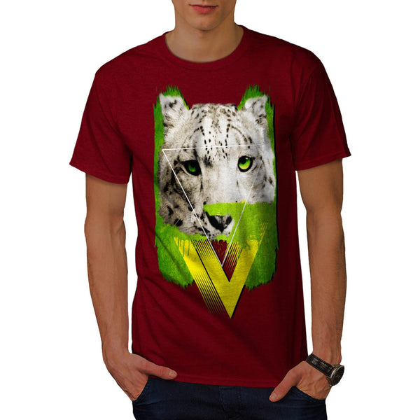 Green Leopard Stalk Mens T-Shirt