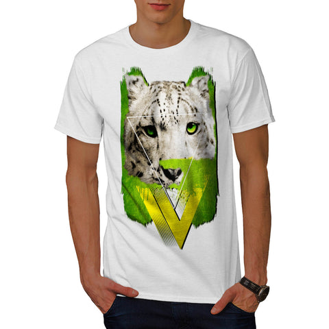 Green Leopard Stalk Mens T-Shirt