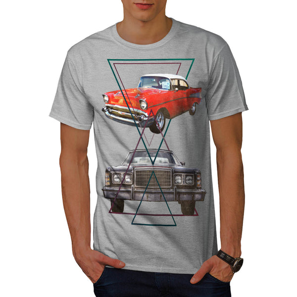 Retro Triangle Ride Mens T-Shirt