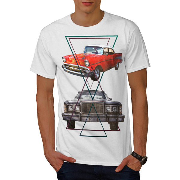 Retro Triangle Ride Mens T-Shirt