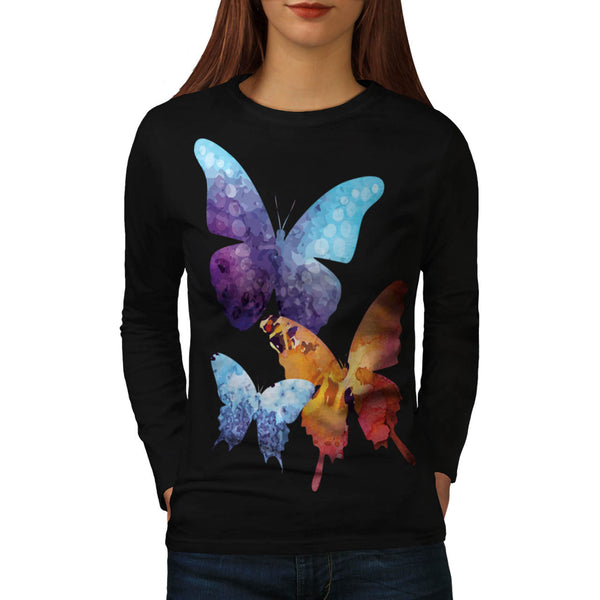Butterfly Nature Love Womens Long Sleeve T-Shirt