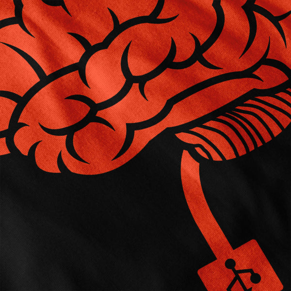 Insert Brain Flash Mens Long Sleeve T-Shirt