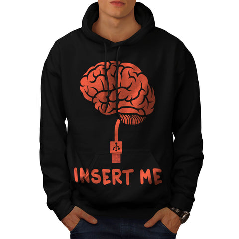 Insert Brain Flash Mens Hoodie