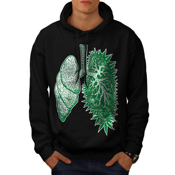 Funny Grass Lung Mens Hoodie