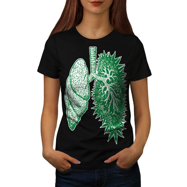 Funny Grass Lung Womens T-Shirt