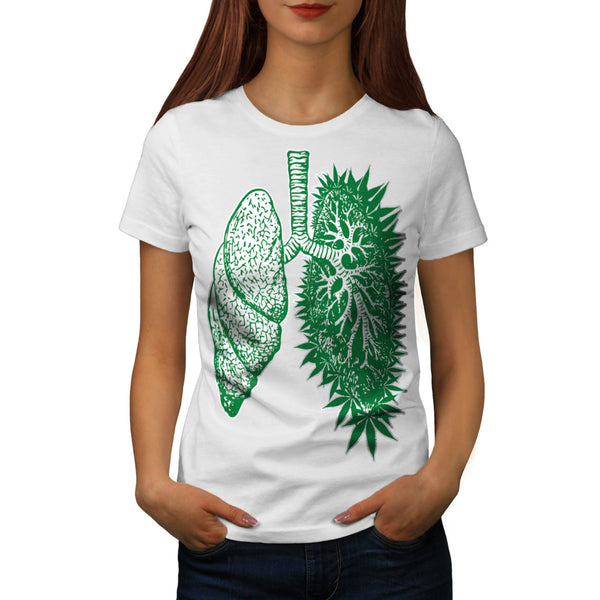 Funny Grass Lung Womens T-Shirt