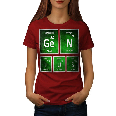 Genius Periodic Sign Womens T-Shirt